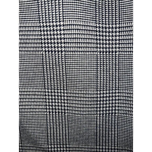 H&M Tan and Black Houndstooth Print Stretch Knee Pencil Skirt Sz 8 - Picture 2 of 7